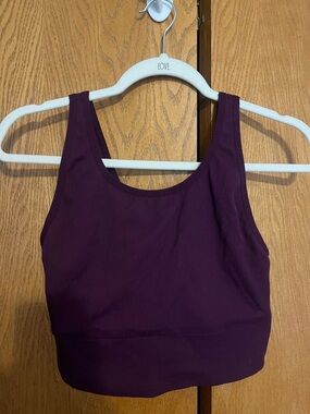 Victoria's Secret Deep Plum Ribbed Crop Tank